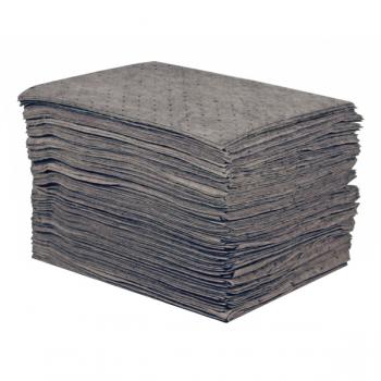 Sellars 25250 Gray Sorbent Universal Lightweight Poly Pad [15 X18] (100/Bag)