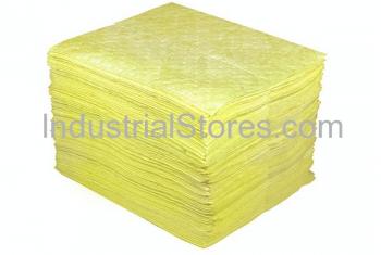 Sellars 50101 Yellow Sorbent Universal Poly Pads [15 X18] (100/Bag)